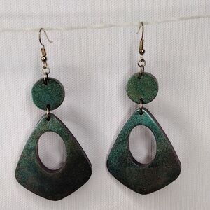 Color shift bohemian earrings, women's hypoallergenic, handmade